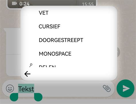 doorgestreept whatsapp|Vet, cursief en doorgestreept typen in WhatsApp